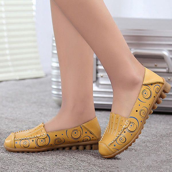 Dames Soft Sole Casual Comfy Slip On Flat Loafers