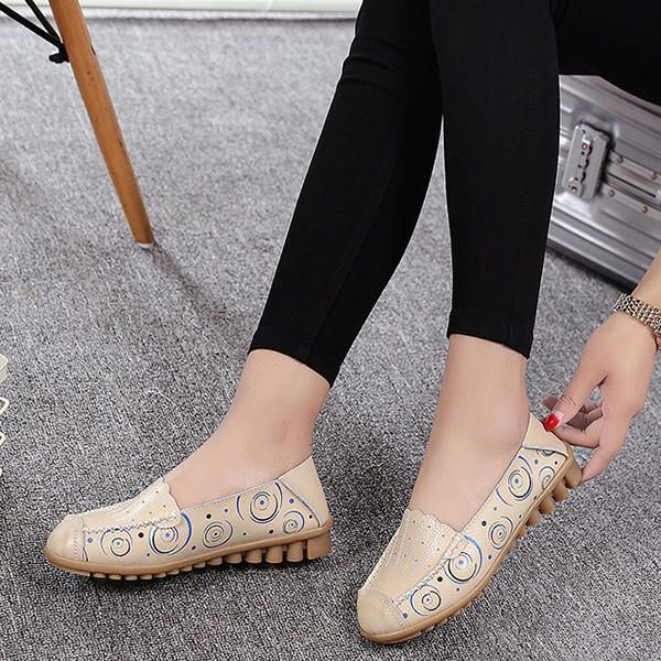 Dames Soft Sole Casual Comfy Slip On Flat Loafers