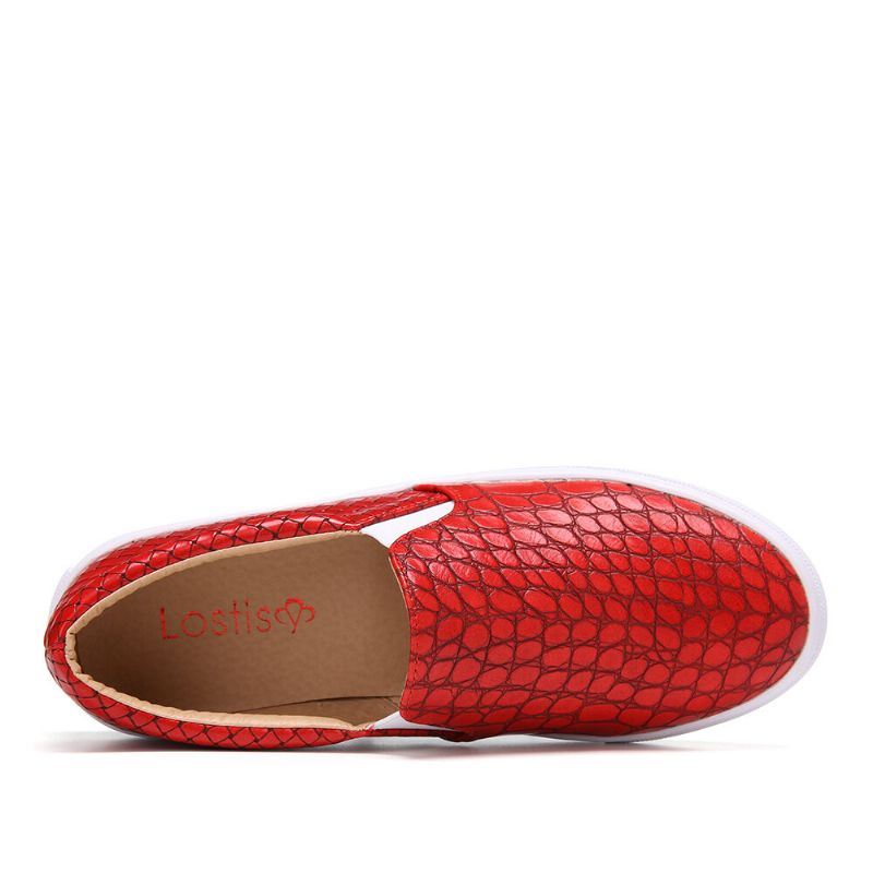 Dames Soild Color Stone Print Comfy Flats