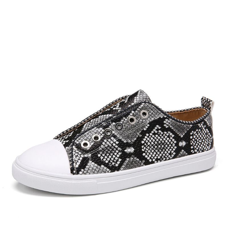 Dames Soild Color Studded Slip On Comfy Flats