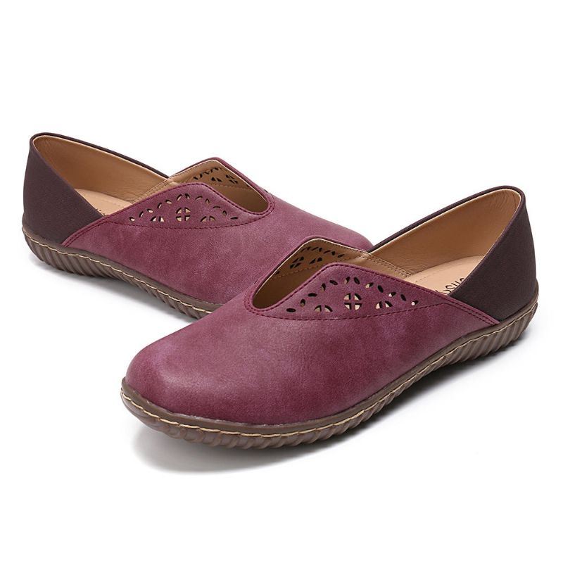 Dames Stitcing Antislip Casual Slip On Flats