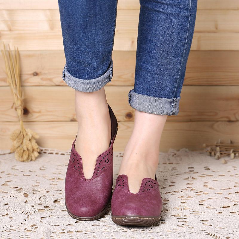 Dames Stitcing Antislip Casual Slip On Flats