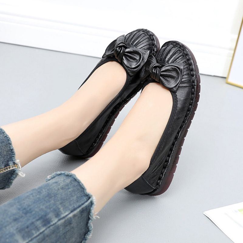 Dames Strik Decor Comfortabele Antislip Casual Loafers