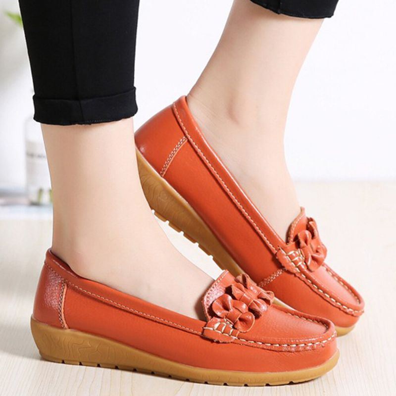 Dames Strik Stiksels Decor Comfortabele Antislip Casual Loafers