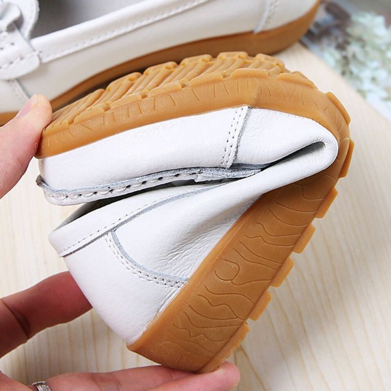 Dames Strik Stiksels Decor Comfortabele Antislip Casual Loafers