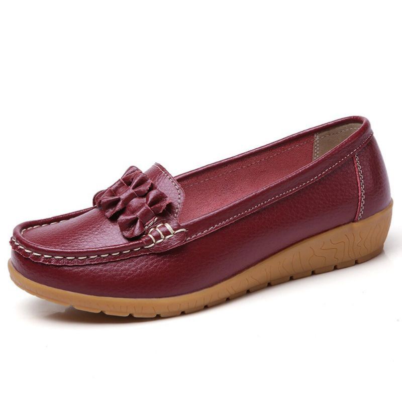 Dames Strik Stiksels Decor Comfortabele Antislip Casual Loafers