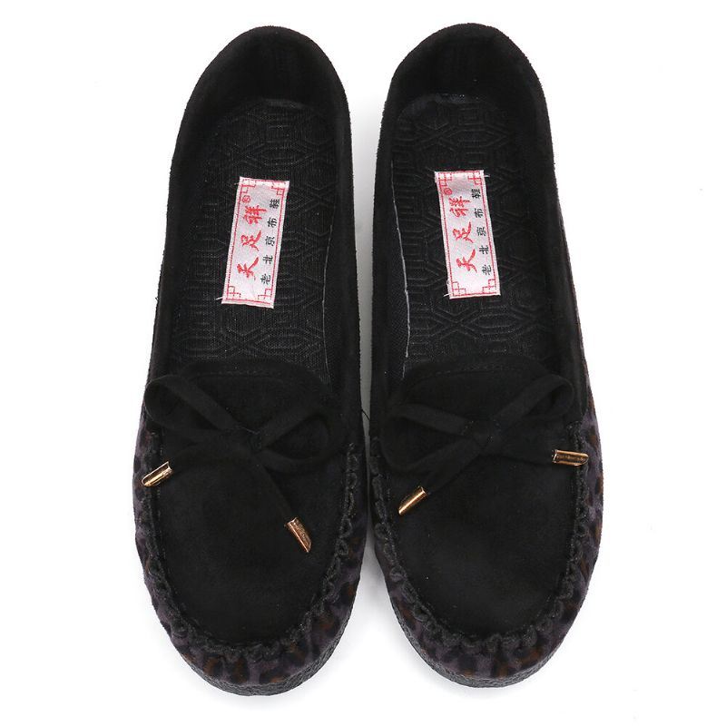 Dames Suède Strik Comfy Non-slip Casual Loafers