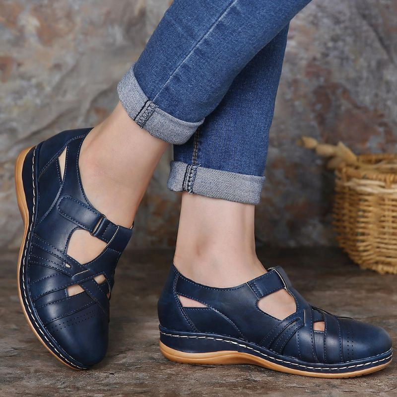 Dames Uithollen Comfortabele Ademende Lente Flats Casual Schoenen