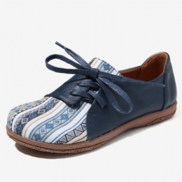 Damespatroon Splicing Decor Antislip Comfortabele Platte Loafers