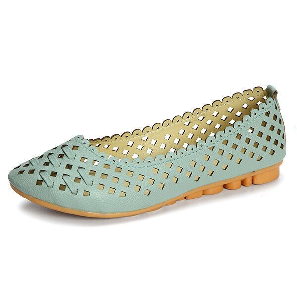 Damesschoenen Uitgehold Ademende Casual Flats