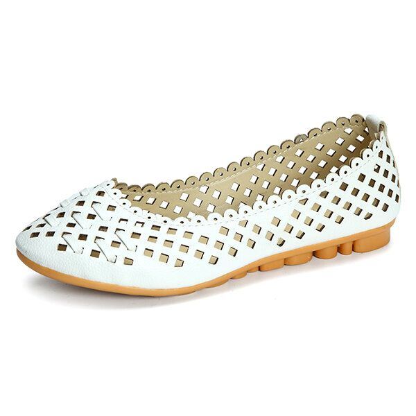 Damesschoenen Uitgehold Ademende Casual Flats