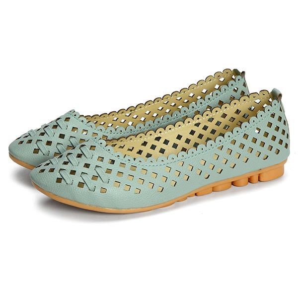 Damesschoenen Uitgehold Ademende Casual Flats