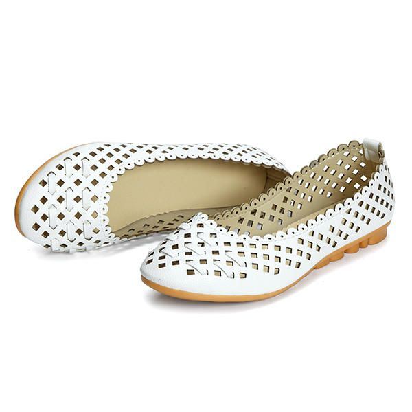 Damesschoenen Uitgehold Ademende Casual Flats