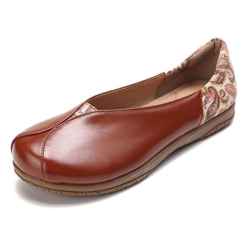 Damessplitspatroon Antislip Casual Platte Loafers