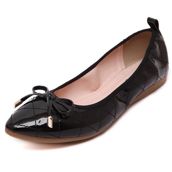 Grote Maat Dames Opvouwbare Ballet Flats Zachte Zool Platte Rijden Slip-ons