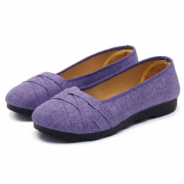 Grote Maat Platte Loafers Met Zachte Zool Voor Dames