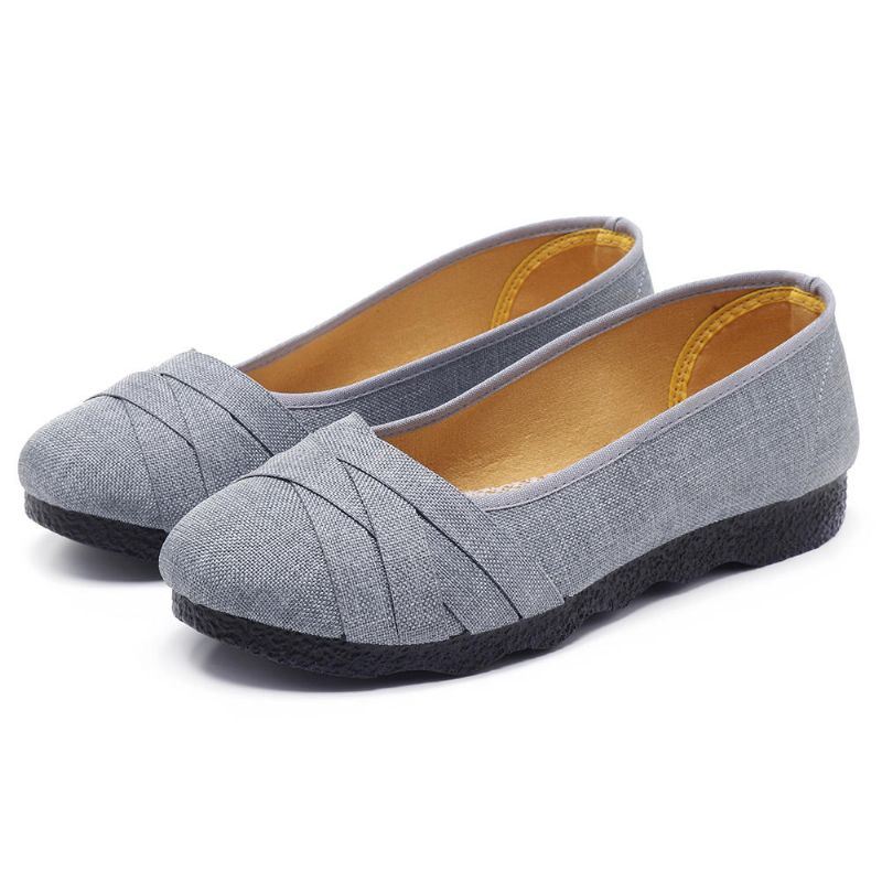 Grote Maat Platte Loafers Met Zachte Zool Voor Dames