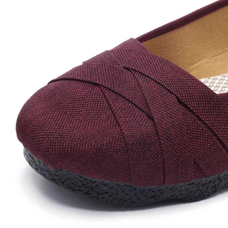 Grote Maat Platte Loafers Met Zachte Zool Voor Dames