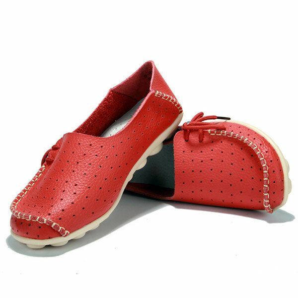 Nieuwe Dames Flats Zachte Comfortabele Lace-up Casual Mode Platte Loafers Schoenen