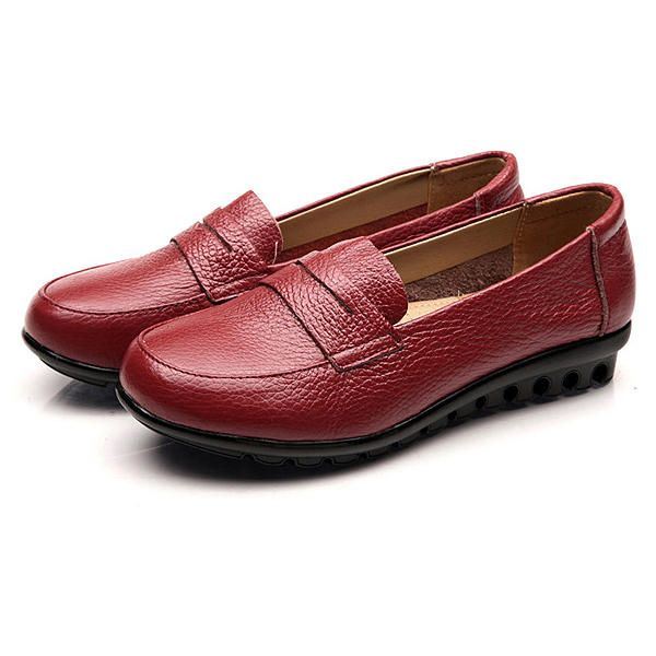 Nieuwe Dames Soft Casual Comfortabele Flats Loafers Slip-on Mode Ronde Neus Flats Schoenen