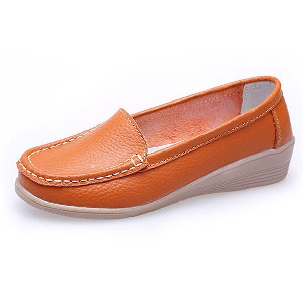 Nieuwe Damesmode Casual Ademend Comfortabele Slip-on Sleehak Platte Schoenen