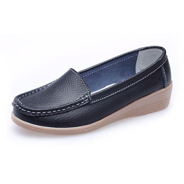 Nieuwe Damesmode Casual Ademend Comfortabele Slip-on Sleehak Platte Schoenen