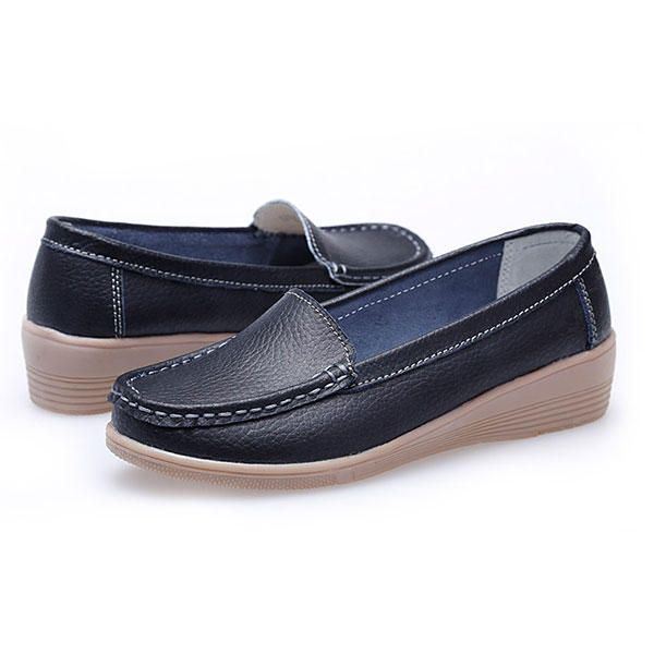 Nieuwe Damesmode Casual Ademend Comfortabele Slip-on Sleehak Platte Schoenen