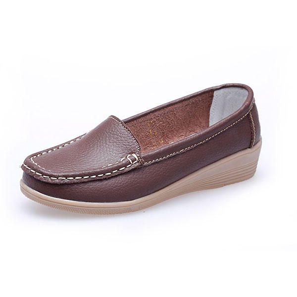 Nieuwe Damesmode Casual Ademend Comfortabele Slip-on Sleehak Platte Schoenen