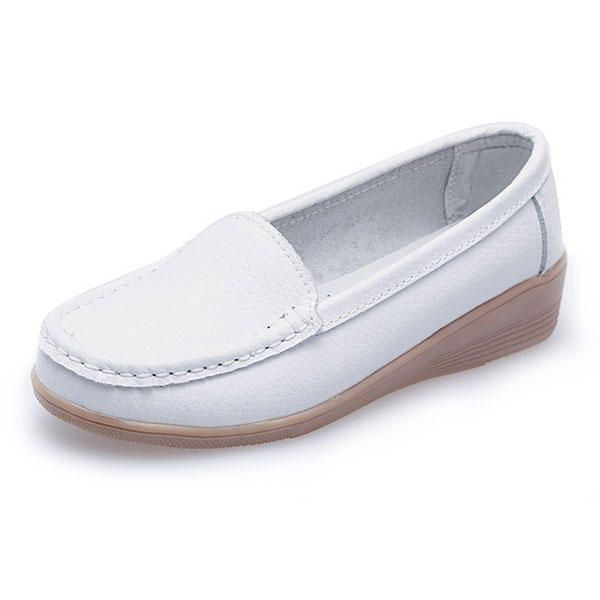 Nieuwe Damesmode Casual Ademend Comfortabele Slip-on Sleehak Platte Schoenen