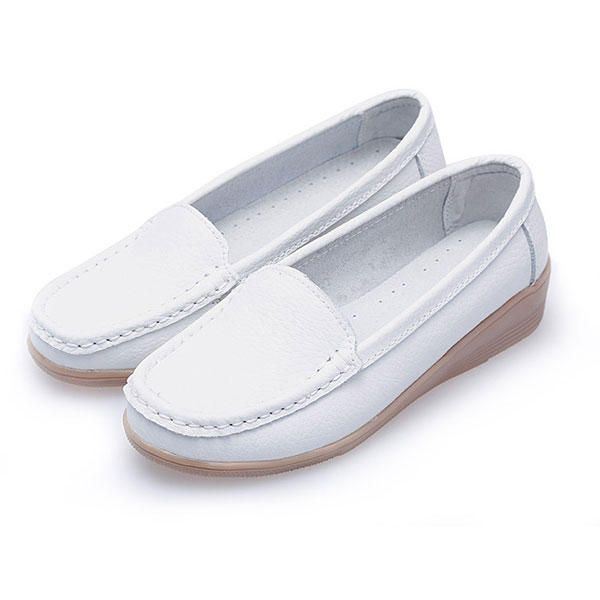 Nieuwe Damesmode Casual Ademend Comfortabele Slip-on Sleehak Platte Schoenen