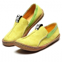 Platte Loafers Met Zachte Zool En Pure Kleur