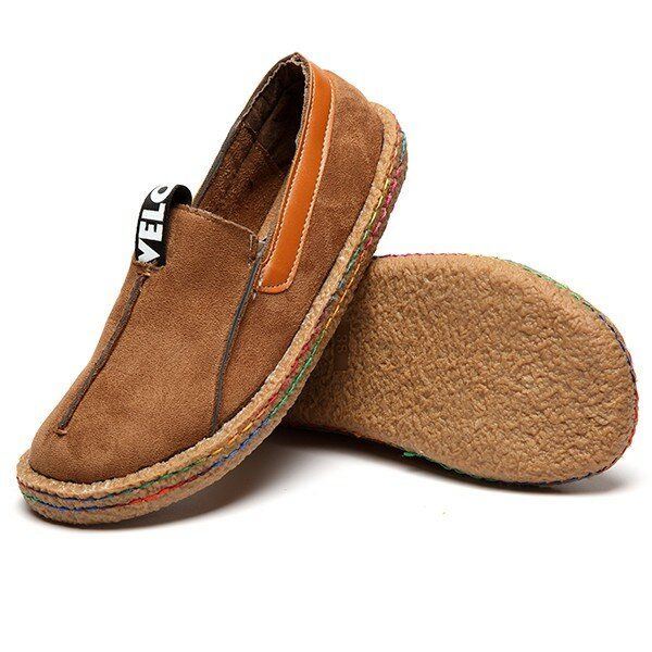 Platte Loafers Met Zachte Zool En Pure Kleur