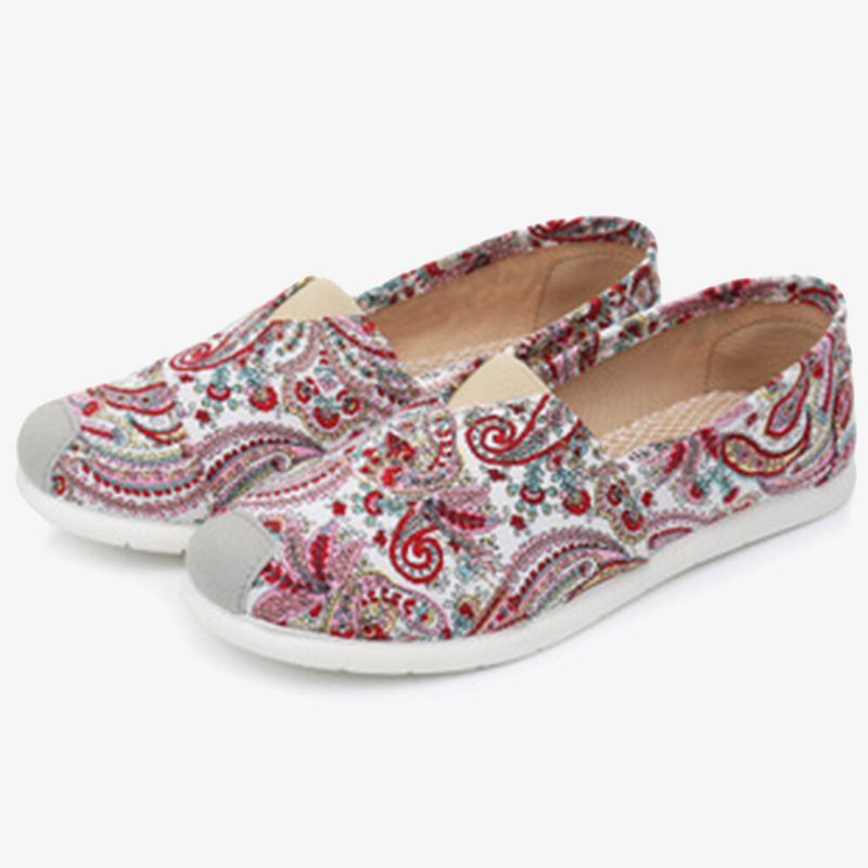 Platte Loafers Van Zacht Patroondoek Voor Dames