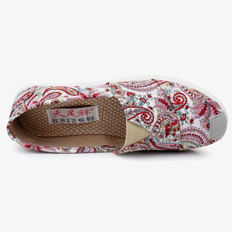 Platte Loafers Van Zacht Patroondoek Voor Dames