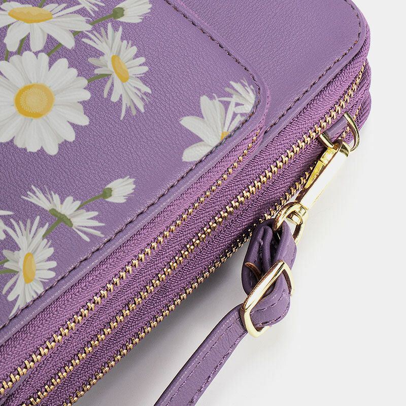 Dames Daisy Clutch Bag Kaarttas Telefoontas Crossbodytas