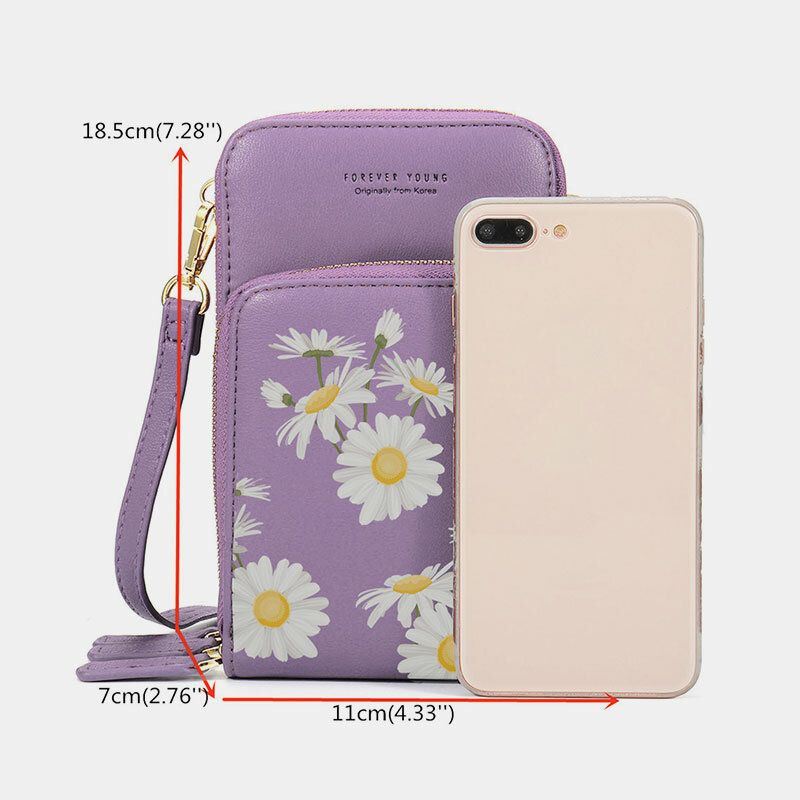 Dames Daisy Clutch Bag Kaarttas Telefoontas Crossbodytas