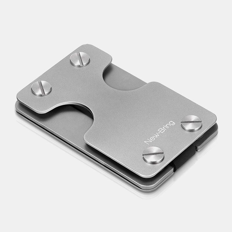 Heren Een Stuk Edc Aluminium Multifunctioneel Gereedschap Sleutelhanger Card Case Portemonnee Geld Clip