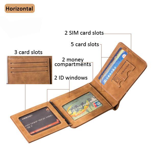 Heren Multi-kaartsleuven Slim Wallet-kaarthouder