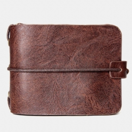 Heren Multifunctionele Portemonnee Vintage Bifold Korte Multi-kaartsleuf Kaarthouder Portemonnee Geldclip