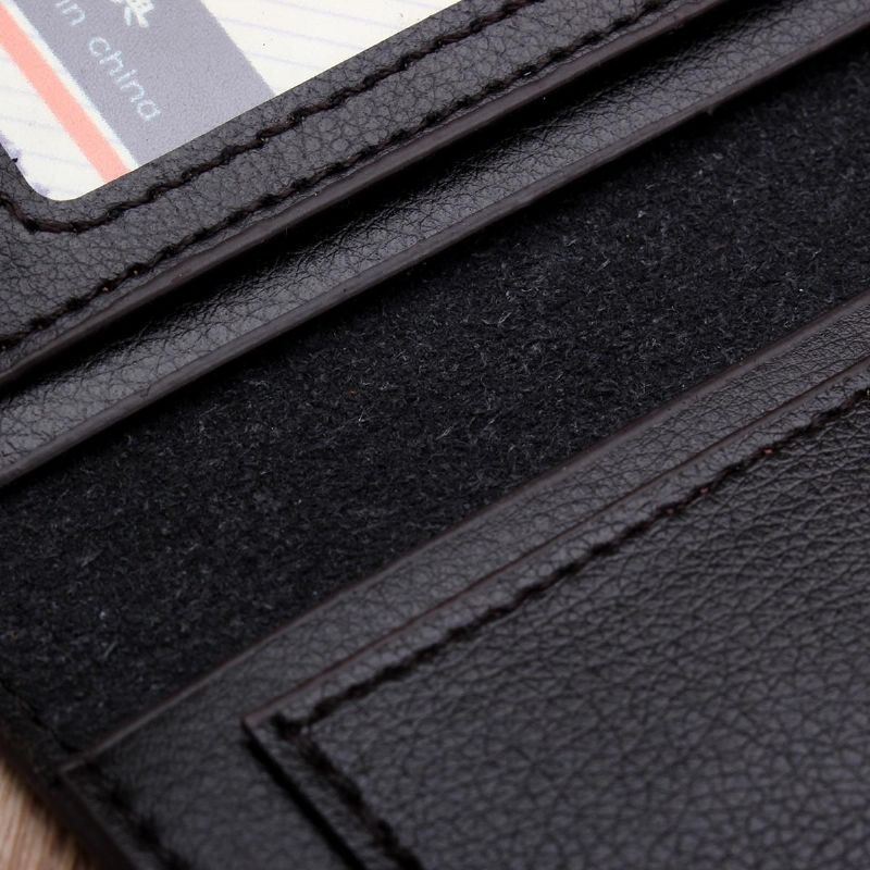 Heren Slim Lederen Lange Portemonnee Bifold Clutch Creditcardhouder Portemonnee Tas