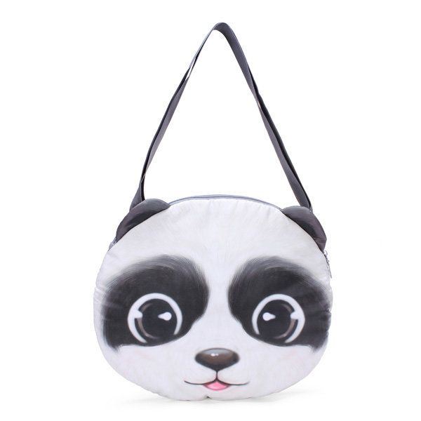 Dames 3d Hond Kat Kut Gezicht Purse Leuke Shopping Tote Schoudertas