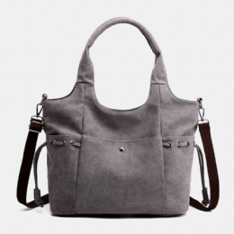 Dames Canvas Handtas Met Grote Capaciteit Schoudertas Crossbody Tas Om Buiten Te Winkelen