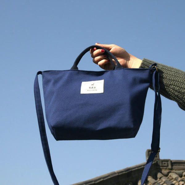 Dames Canvas Solid Casual Dames Boodschappentas Handtas Dagelijkse Tas