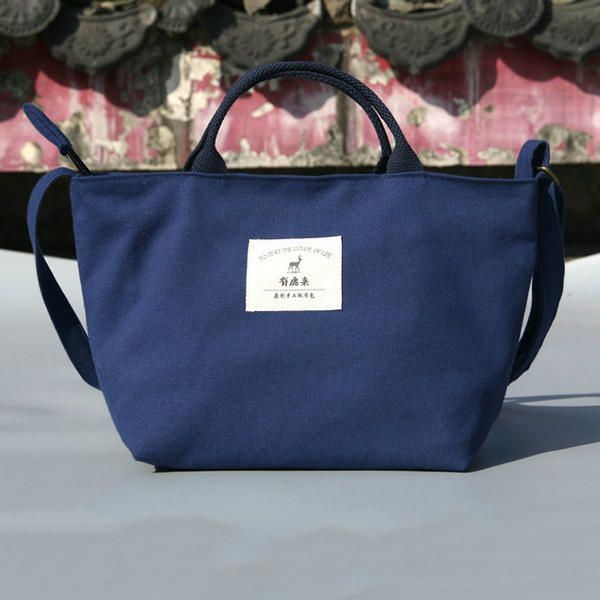 Dames Canvas Solid Casual Dames Boodschappentas Handtas Dagelijkse Tas