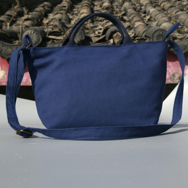 Dames Canvas Solid Casual Dames Boodschappentas Handtas Dagelijkse Tas