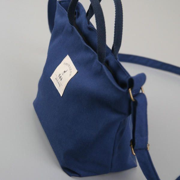 Dames Canvas Solid Casual Dames Boodschappentas Handtas Dagelijkse Tas