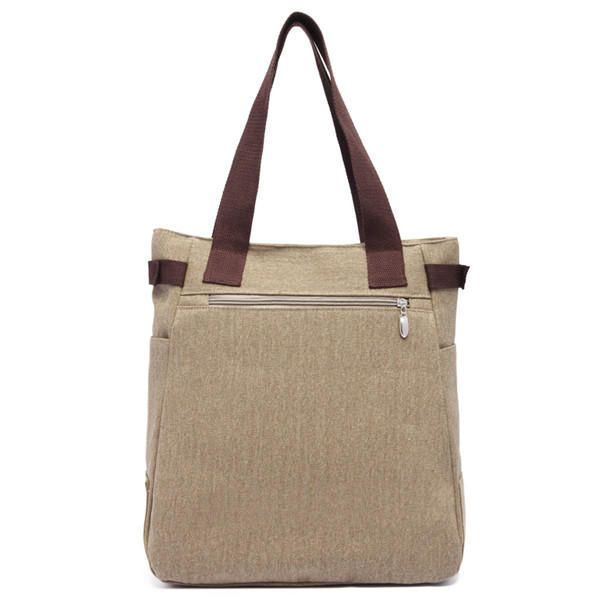 Dames Canvas Star Tote Handtassen Casual Schoudertassen Capaciteit Boodschappentassen