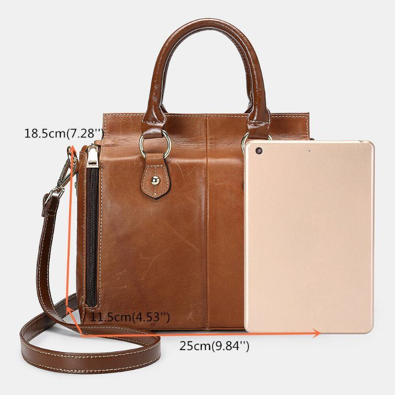 Dames Echt Leer Multifunctionele Crossbody Tas Handtas