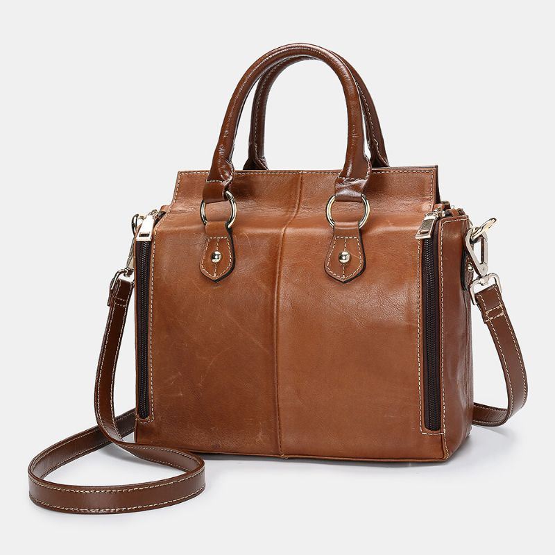 Dames Echt Leer Multifunctionele Crossbody Tas Handtas