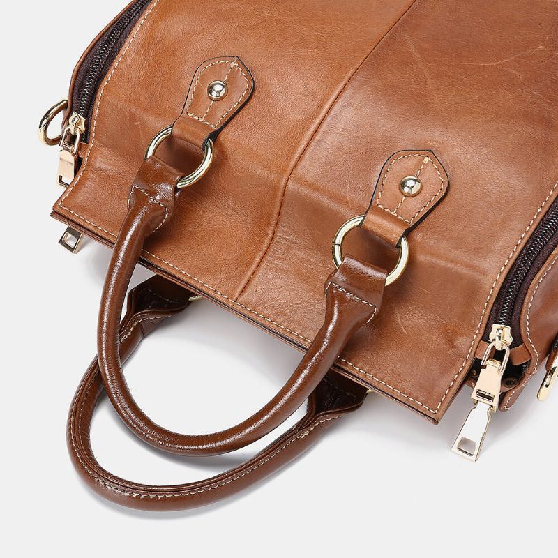 Dames Echt Leer Multifunctionele Crossbody Tas Handtas